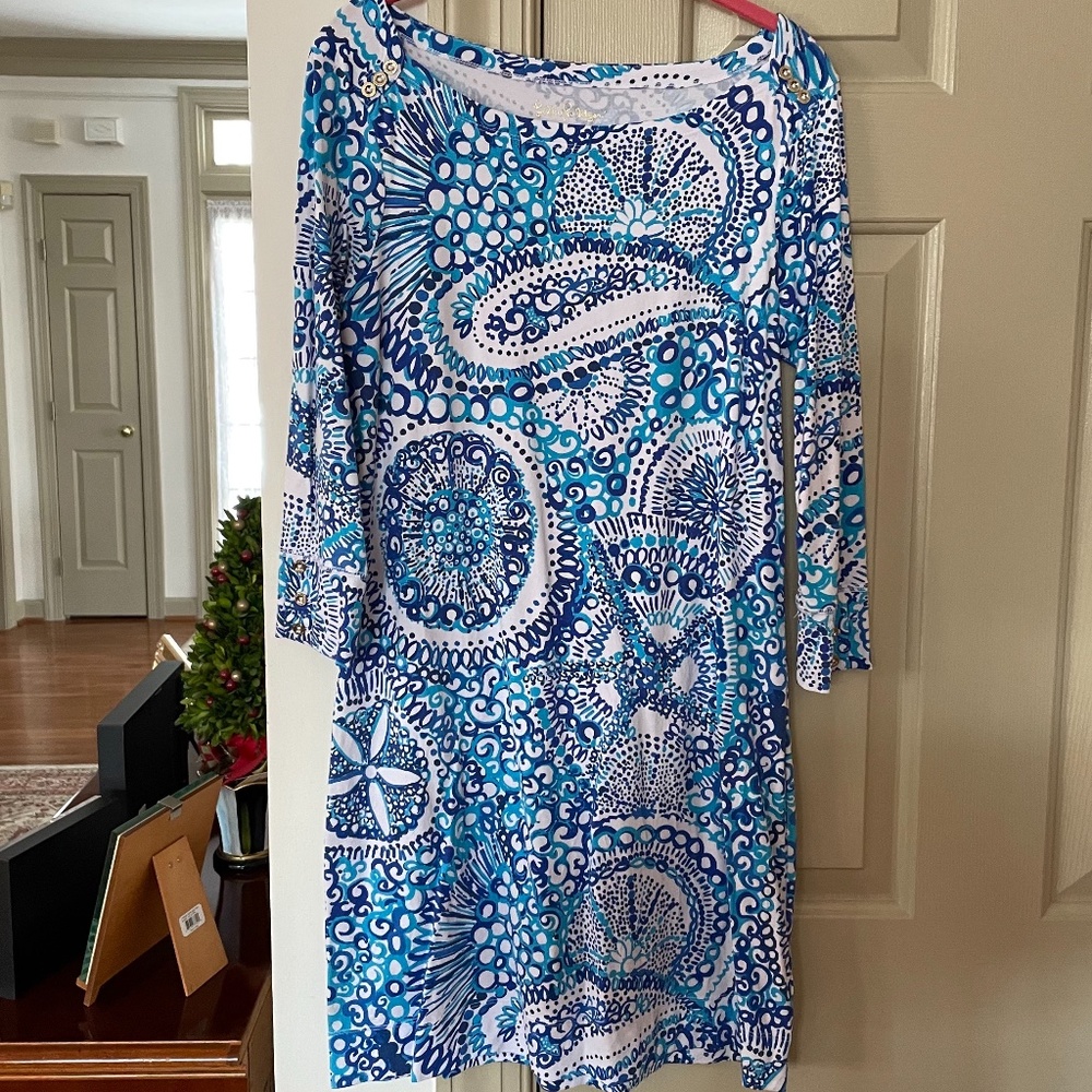Lilly Pulitzer Blue Paisley Sophie T-shirt Dress
